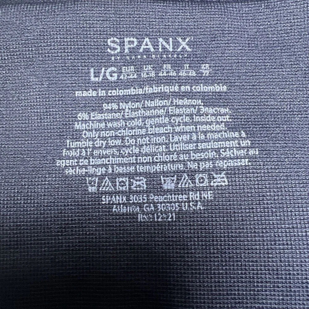 Spanx Women's Look At Me Now Seamless Moto Leggings Indigo Sky Sz L